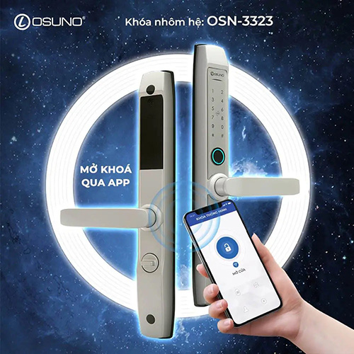 khoá điện tử cho cửa nhôm kính OSN-3323