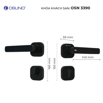 Kích thước khóa thông minh khách sạn